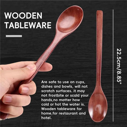 Cuillères en bois naturel - Service et mélange