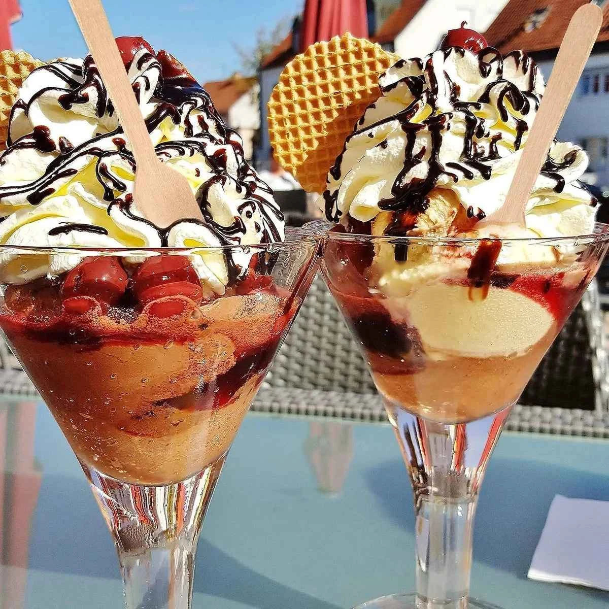 Cuillères en Bois Jetables | Mini Dessert 100-200pcs