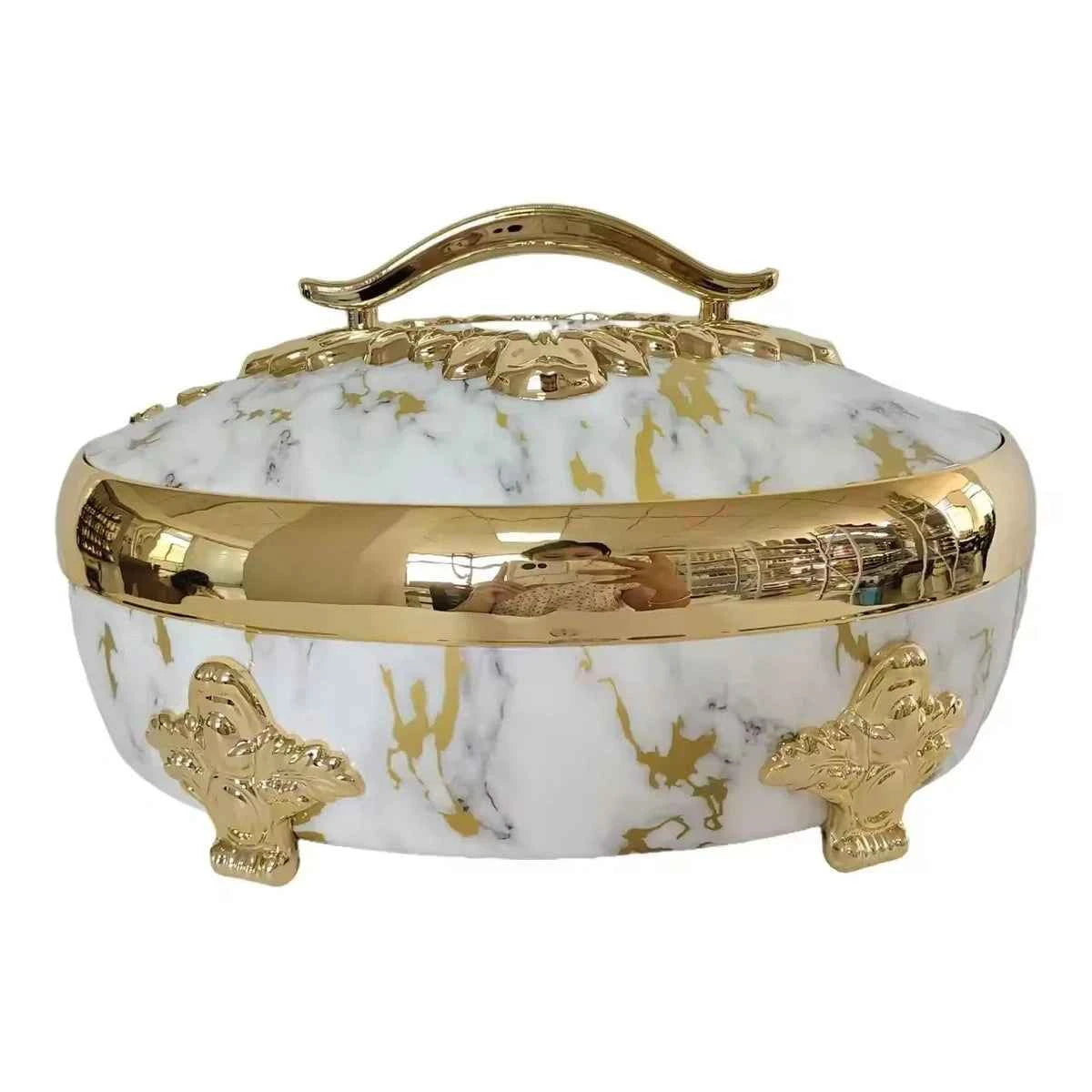 Ensemble 3 Casseroles Isothermes Inox | Luxe Or/Argent Blanc/Noir 4/5/6L - Get Cuisine Shop