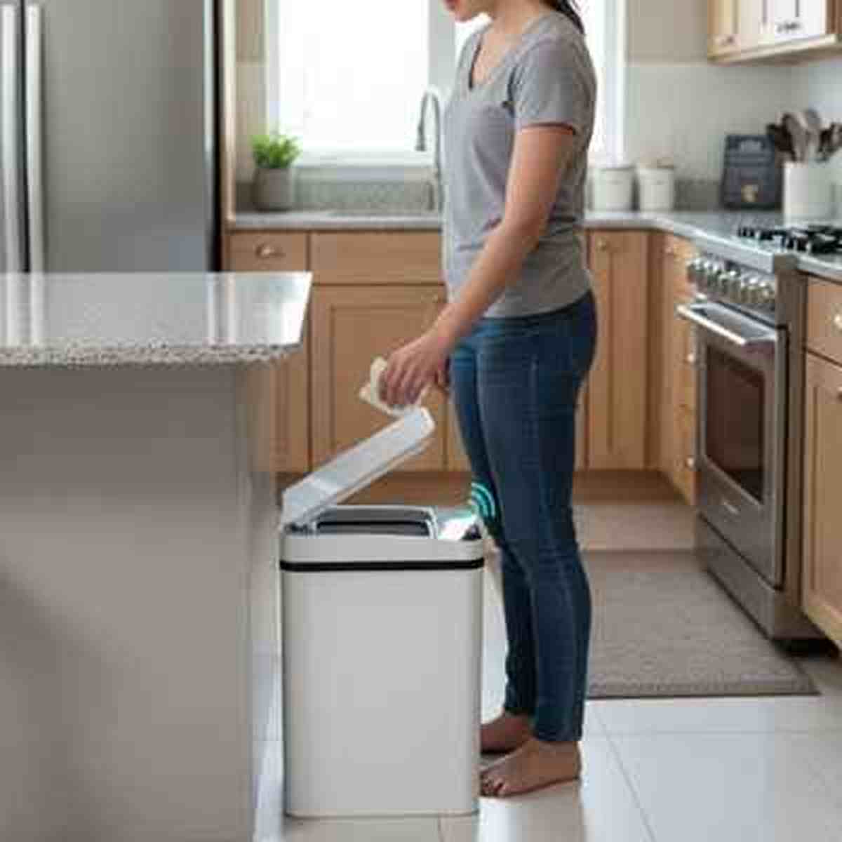 Poubelle Cuisine Automatique 50L Capteur Infrarouge Inox - Get Cuisine Shop